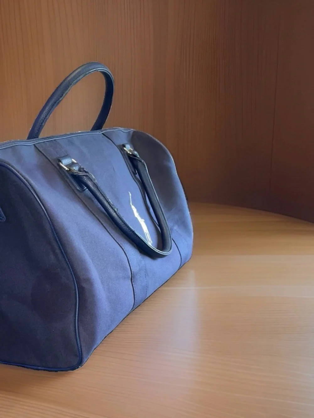 Polo Ralph Lauren-Canvas ,20”x12”x8”, Weekender Duffle Bag - Navy/Purple,GUC
